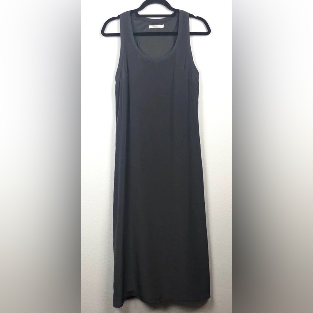 Bailey 44 Silk Gray Midi Tank Dress SZ M